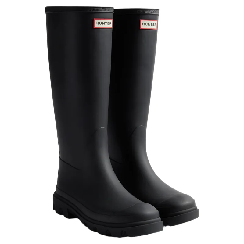 Hunter Unisex Downpour Tall Wellington Boot in Black
