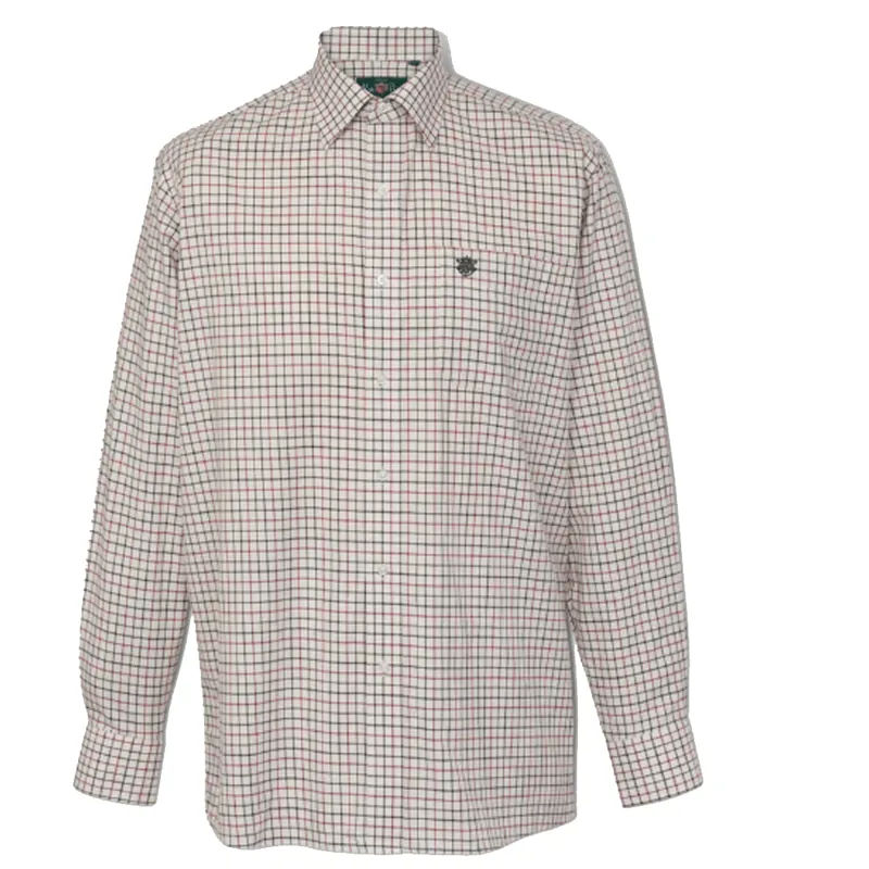 Alan Paine Ilkley Mens Shirt Red Grey