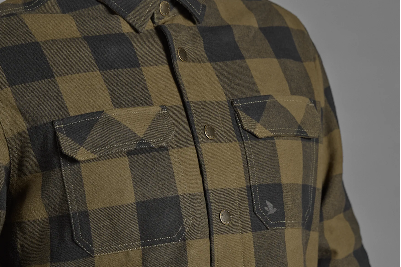 Seeland Canada Shirt in Green Check-3