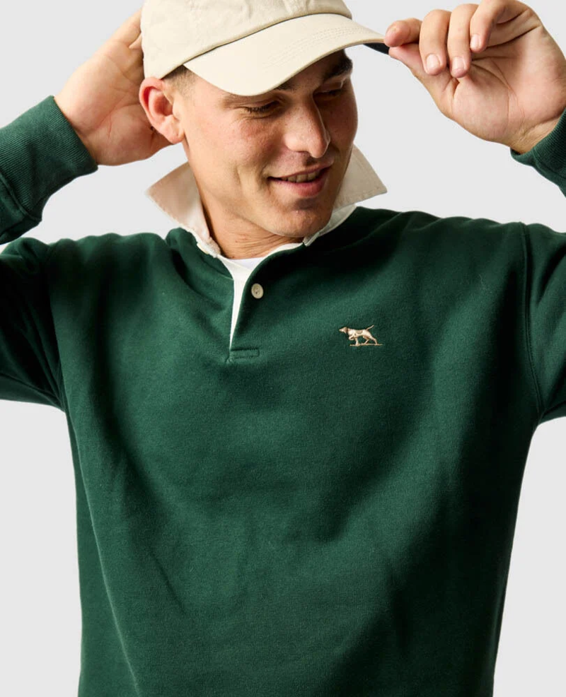 Rodd and Gunn Otago Sweatshirt in Forest-5