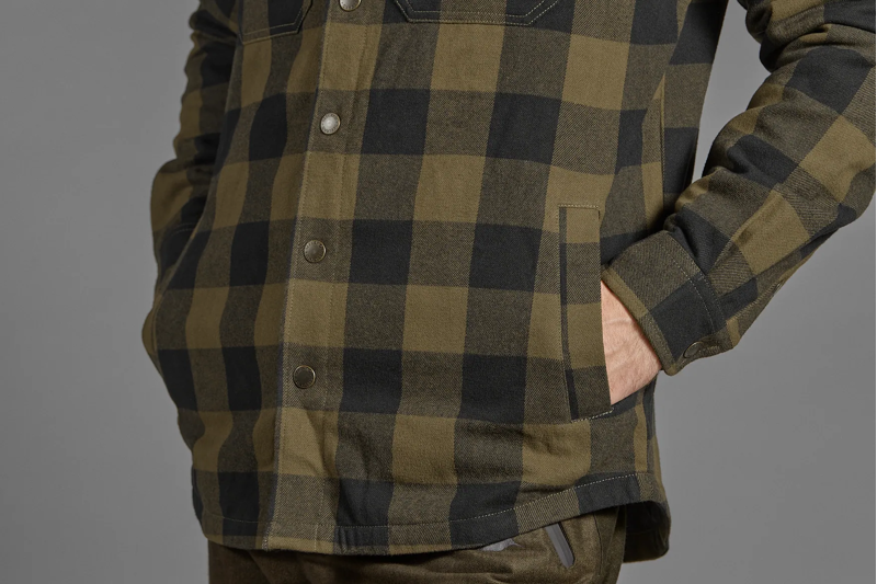 Seeland Canada Shirt in Green Check-2