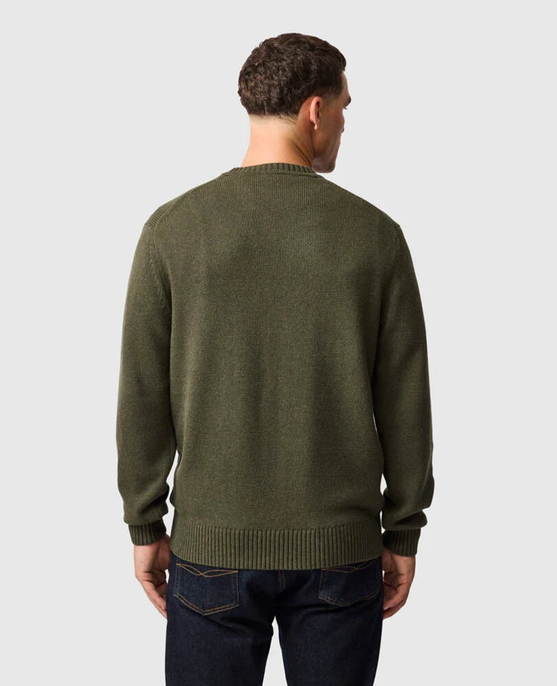 Rodd and Gunn Gunn Knit Crew Neck Sweater in Loden-2