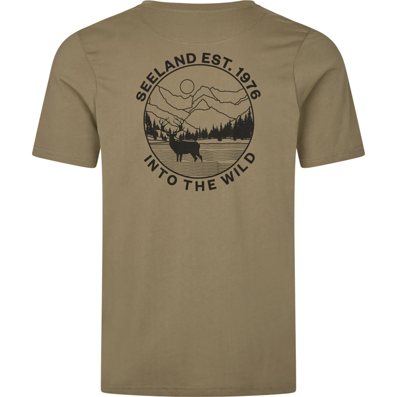 Seeland Hunting Landscape T-shirt in Covert Green-1