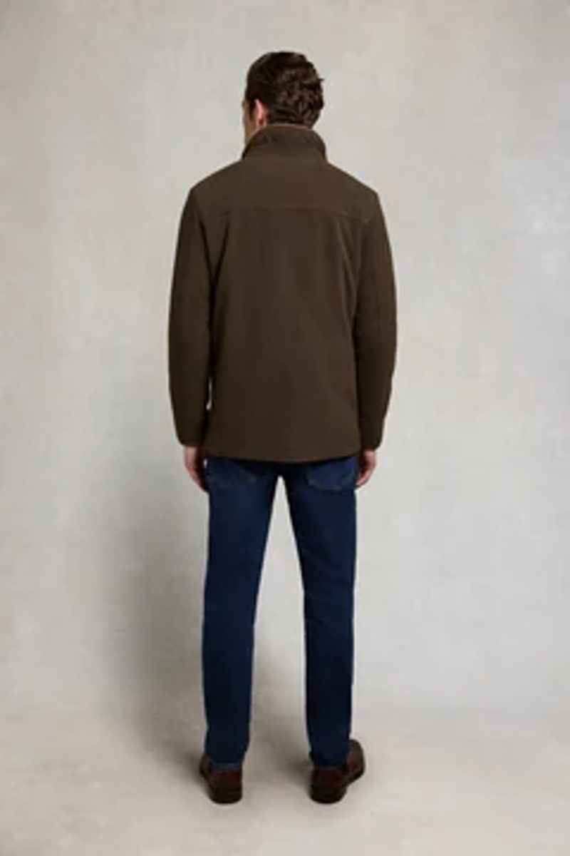 Holland Cooper Mens Fleece Field Jacket in Khaki-4