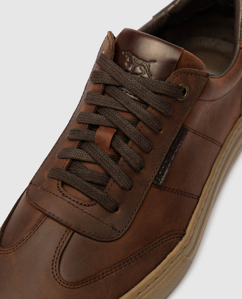 Rodd and Gunn Treble Sneaker in Redwood-5