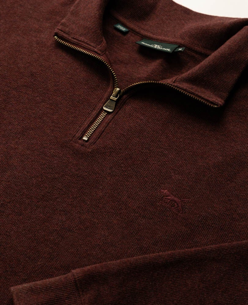 Rodd and Gunn Alton Avenue Sweat in Rust-4
