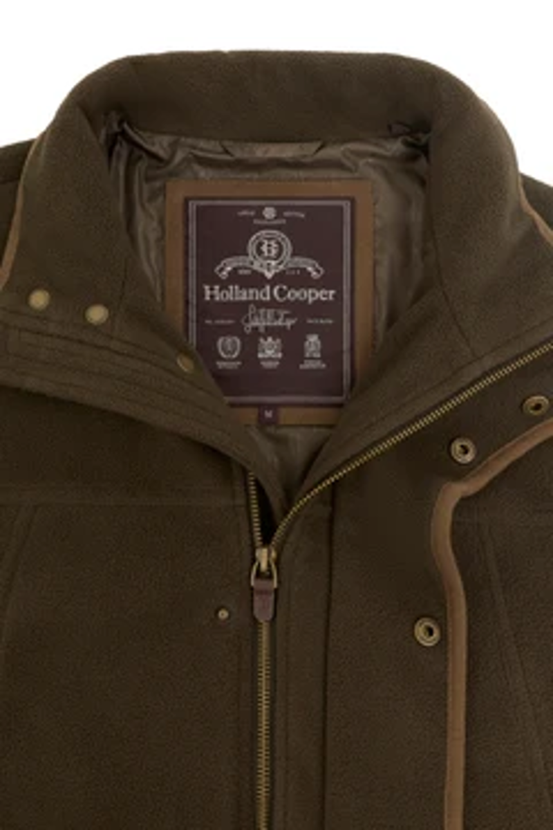 Holland Cooper Mens Fleece Field Jacket in Khaki-6