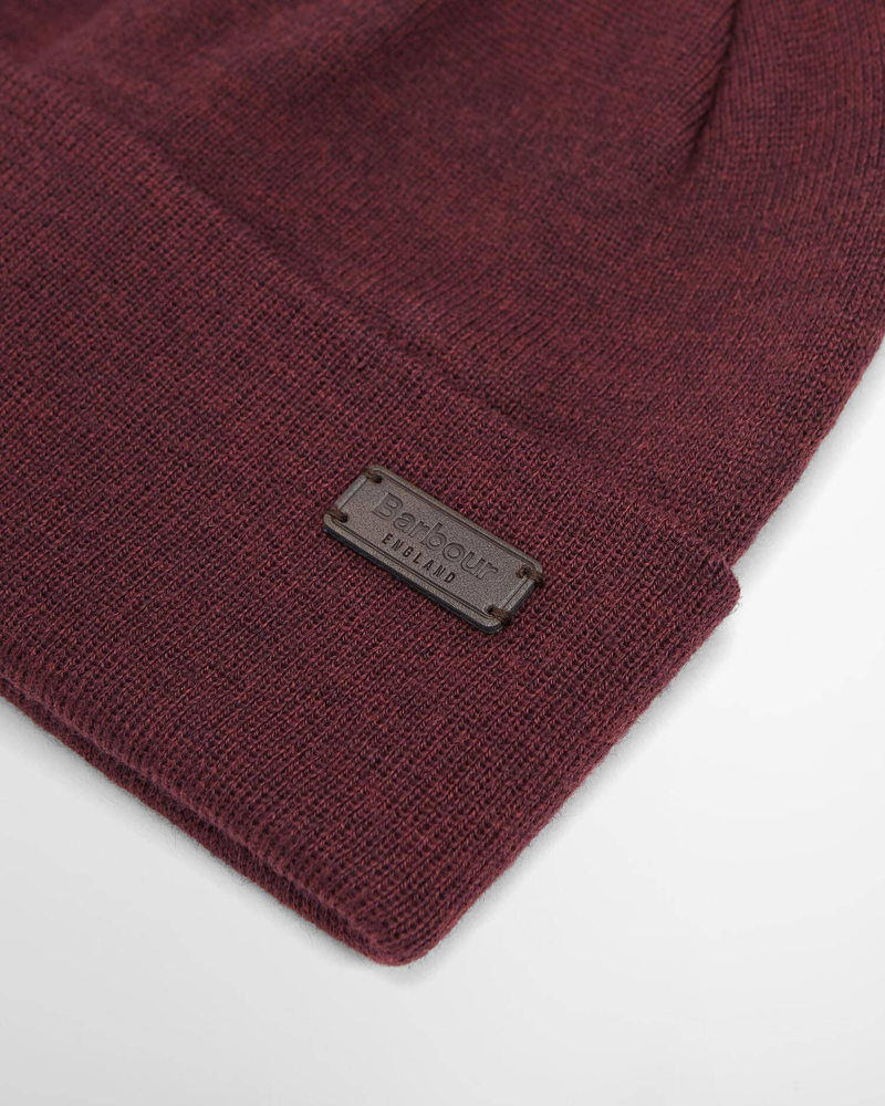 Barbour Healey Beanie Hat Bordeaux-2