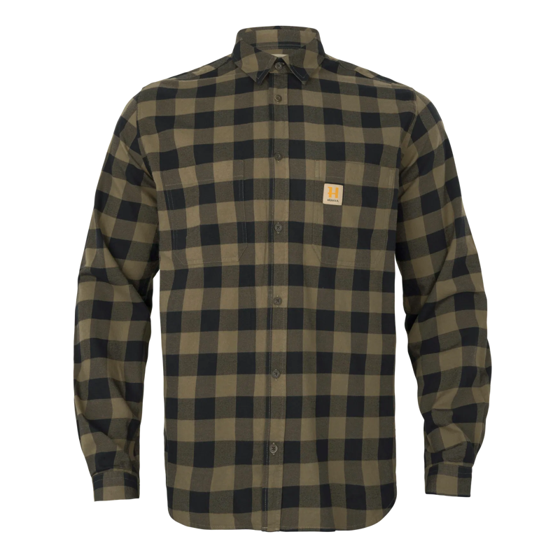 Harkila Scandinavian Long Sleeve Shirt in Tarmac Check