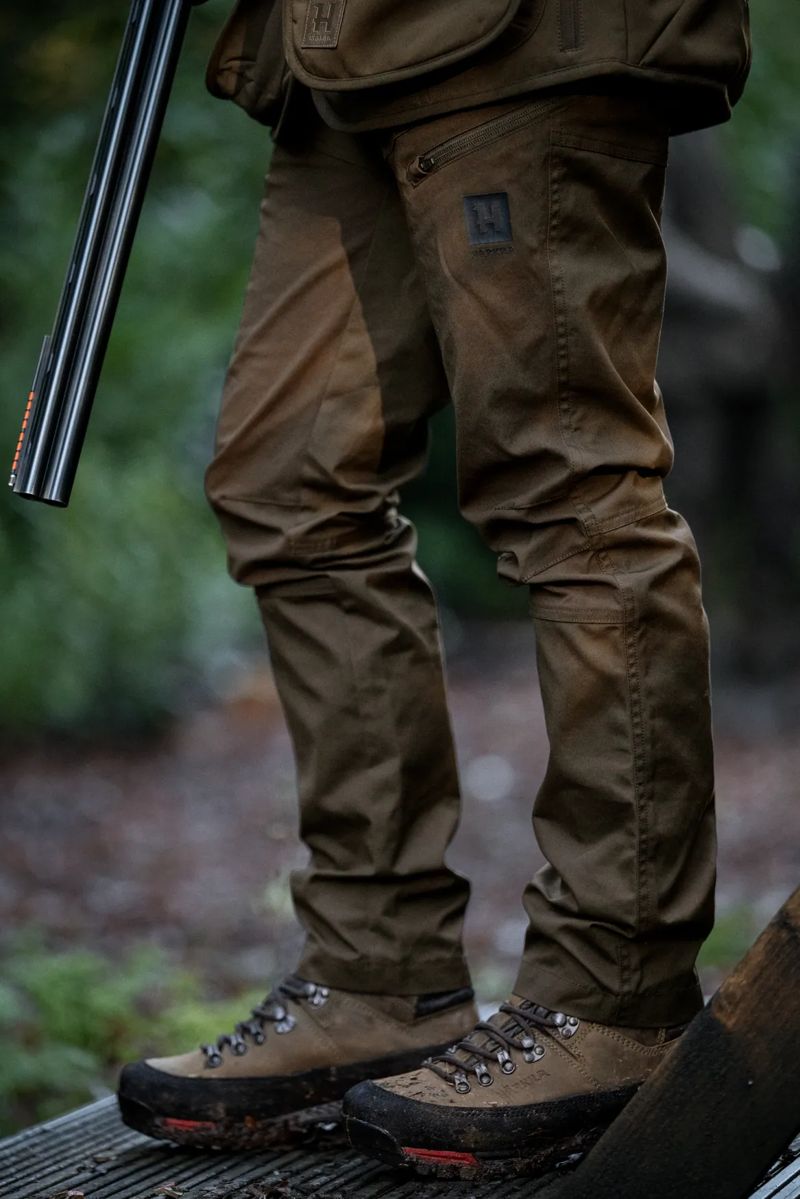 Harkila Fjell Trousers in Willow Green/Shadow Brown-4