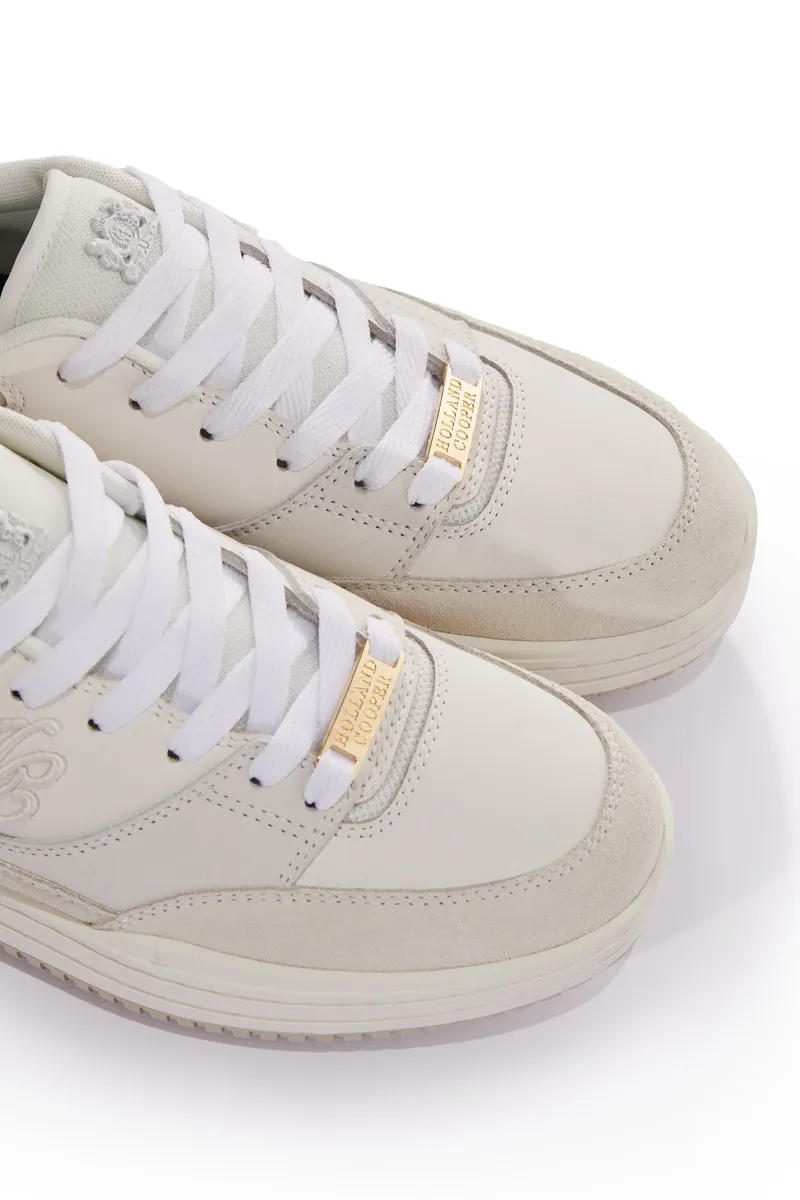 Holland Cooper Retro Trainers Off White-3
