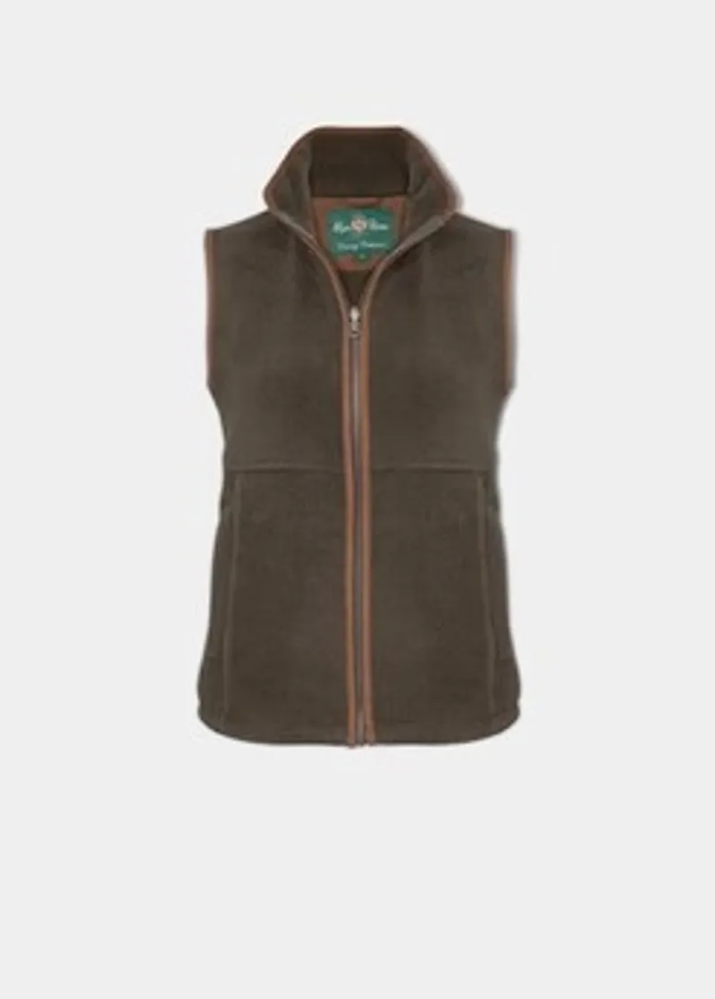 Alan Paine Aylsham Ladies Fleece Waistcoat Green-3