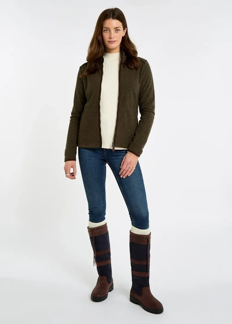 Dubarry Kilberry Fleece Jacket in Olive-1