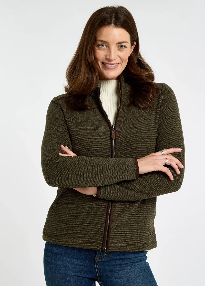 Dubarry Kilberry Fleece Jacket in Olive-2