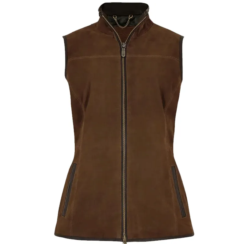 Dubarry Kingston Leather Gilet Walnut