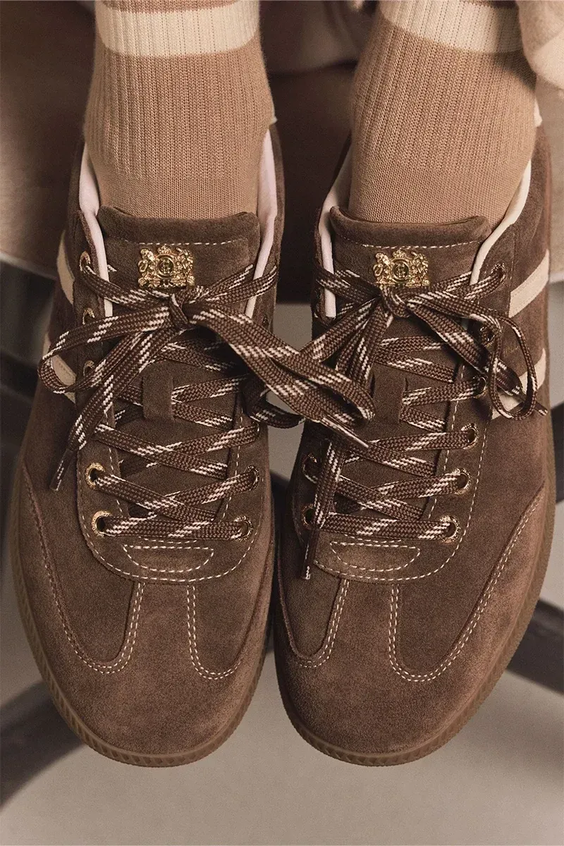 Holland Cooper Knightsbridge Court Trainer in Chocolate-4