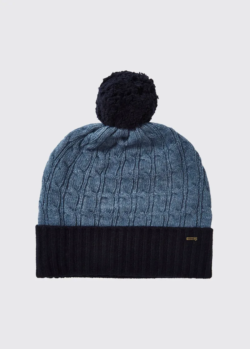 Dubarry Meehan Bobble Hat Navy-1
