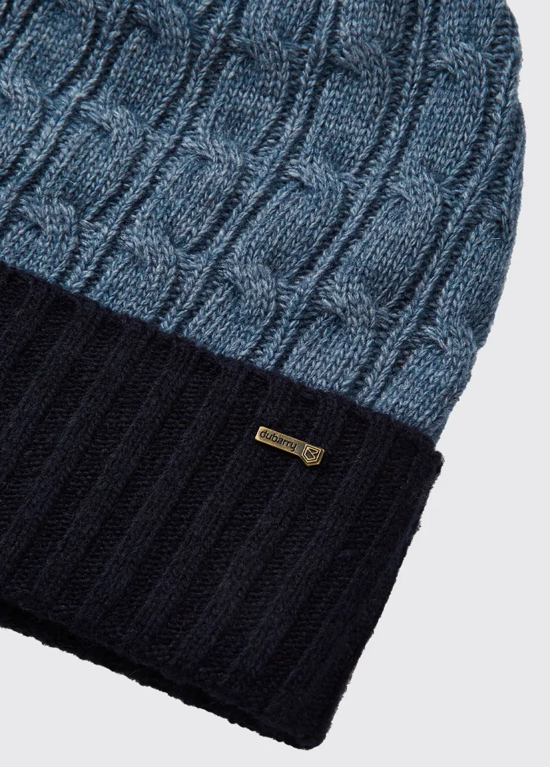 Dubarry Meehan Bobble Hat Navy-2