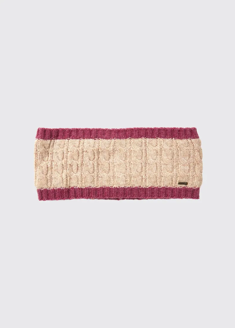 Dubarry Walton Knitted Headband Oat-1