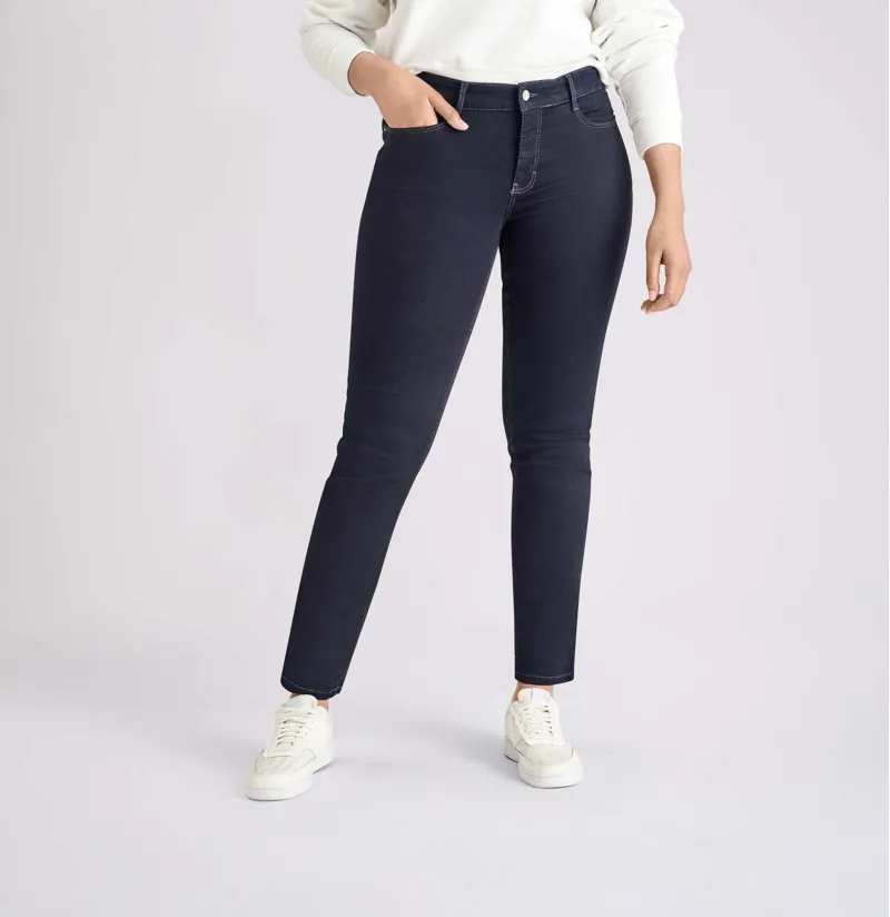 Mac Jeans Ladies Dream Straight Fit Jeans Dark Rinsewash-1
