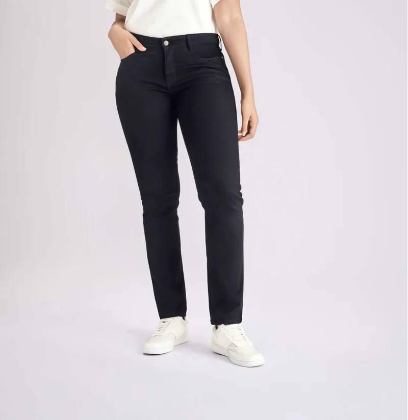 Mac Jeans Ladies Dream Straight Fit Jeans Black-Black