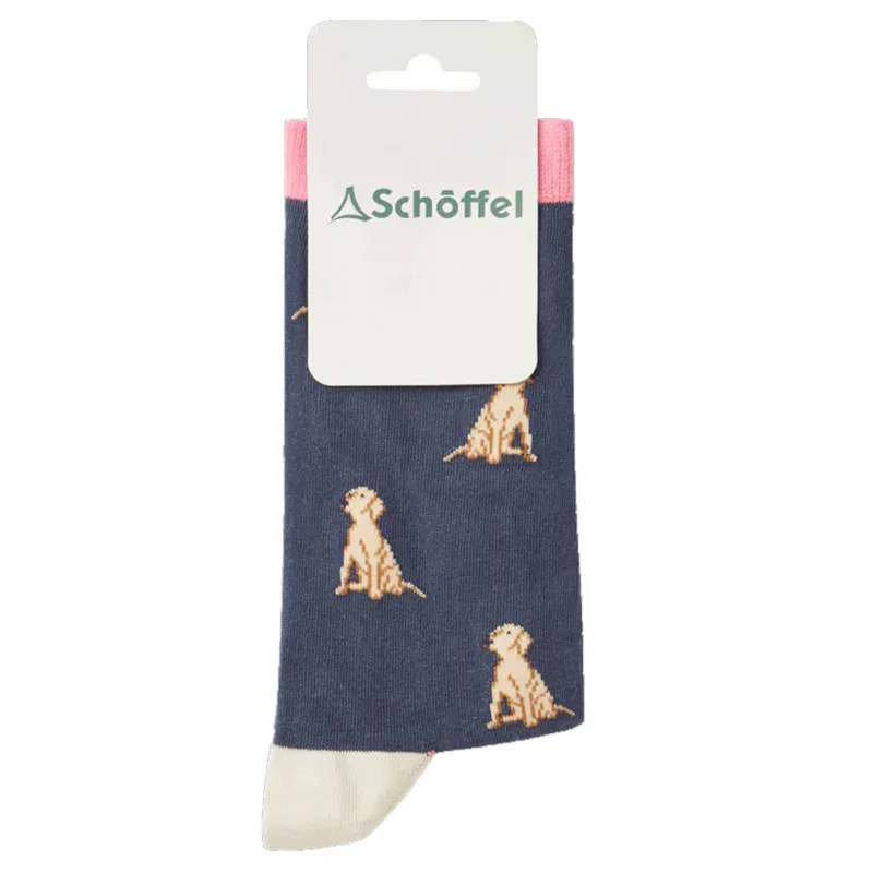 Schoffel Socks Ladies Navy Labrador