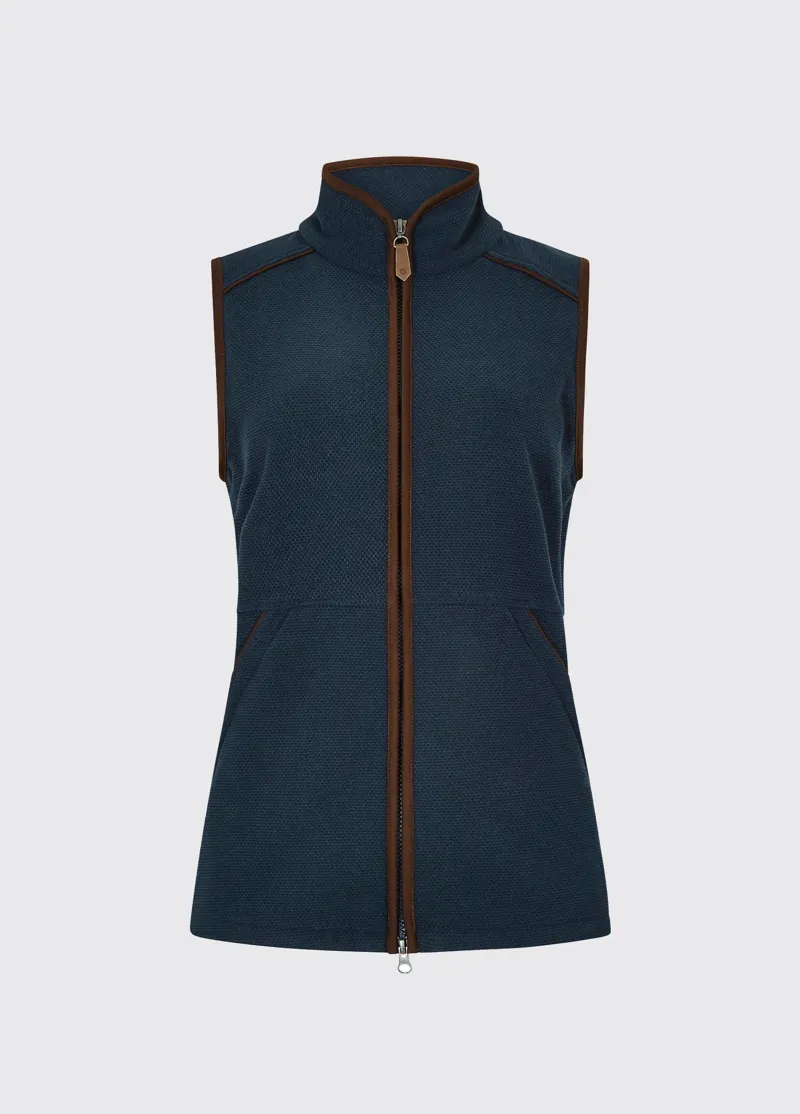 Dubarry Carbury Fleece Gilet Navy-1