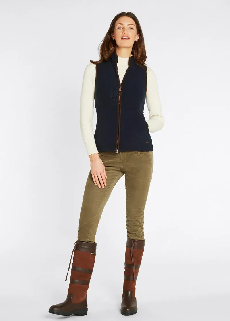 Dubarry Carbury Fleece Gilet in Navy-4