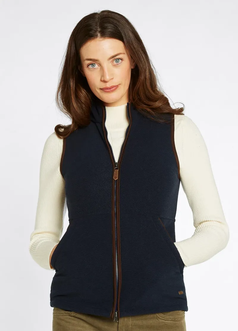 Dubarry Carbury Fleece Gilet in Navy-3