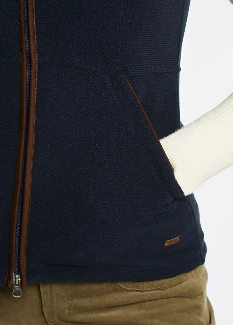 Dubarry Carbury Fleece Gilet in Navy-1