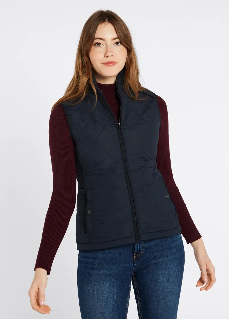 Dubarry Heywood Quilted Gilet Navy-1