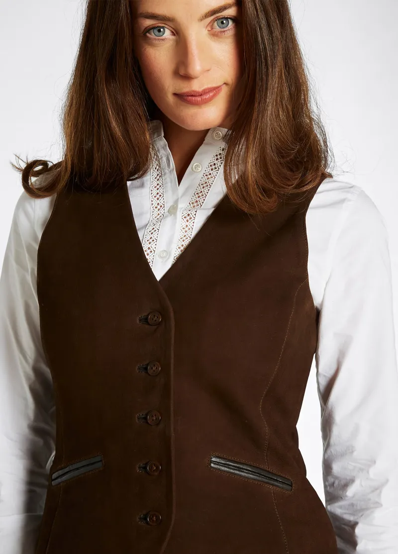 Dubarry Greville Ladies Tailored Waistcoat Walnut-1