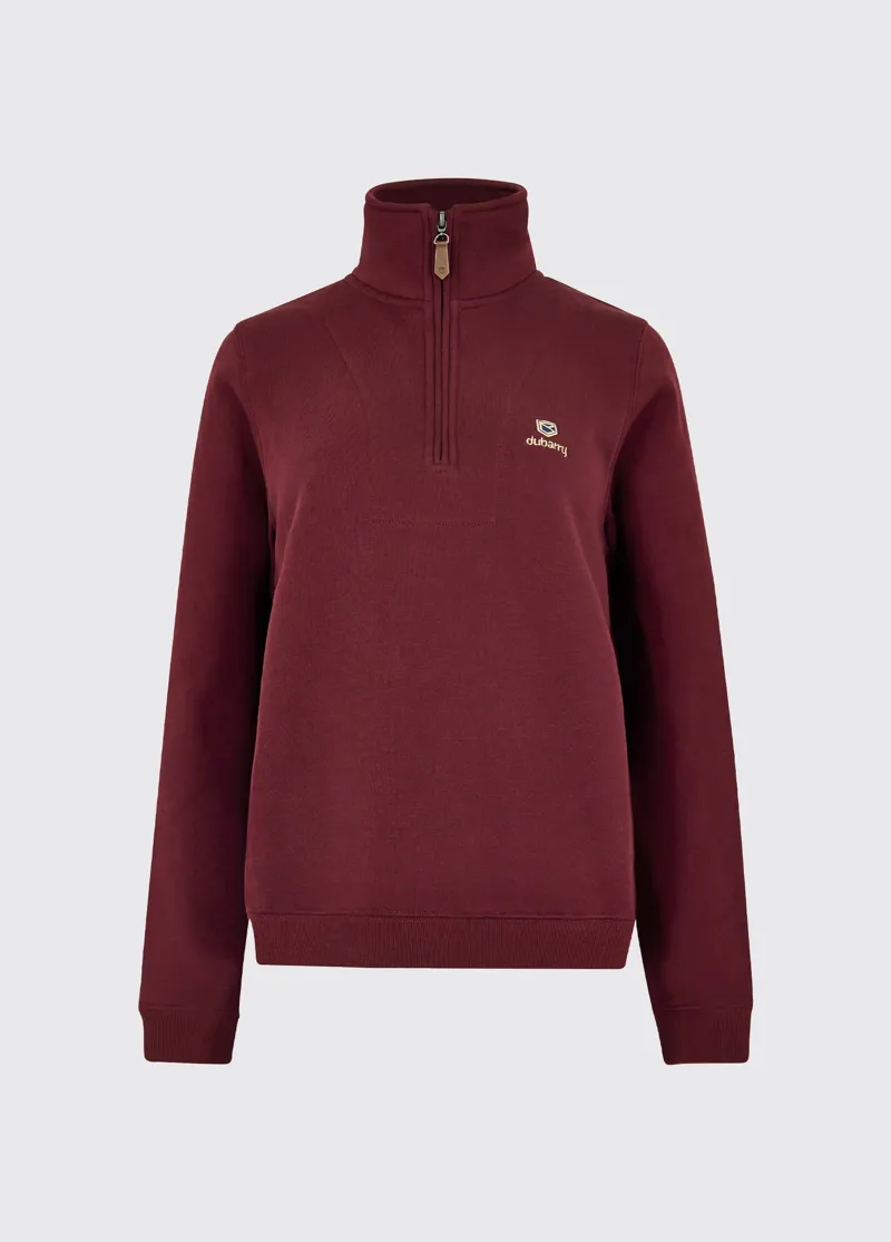 Dubarry Castlemartyr Sweatshirt Oxblood-1
