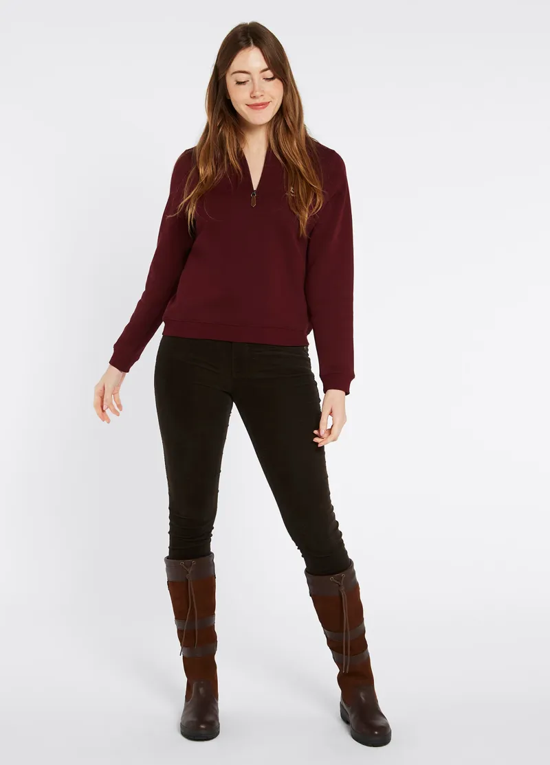 Dubarry Castlemartyr Sweatshirt Oxblood-2