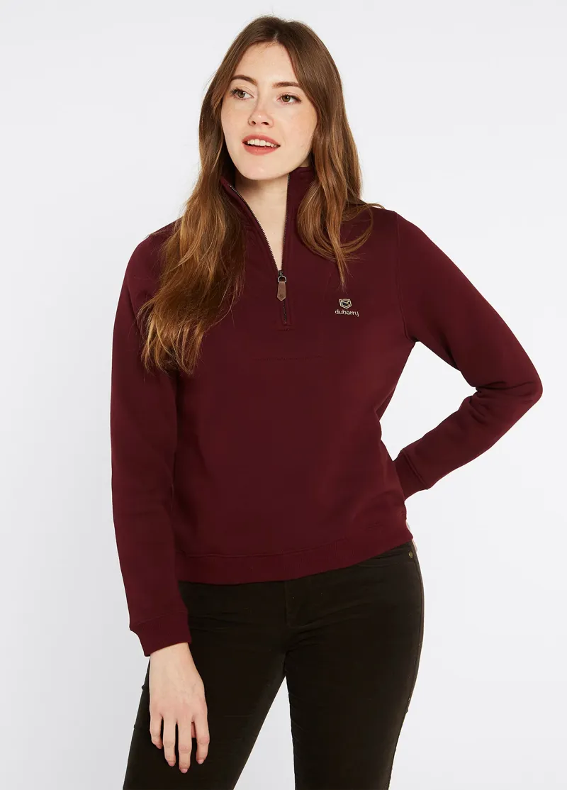Dubarry Castlemartyr Sweatshirt Oxblood-3