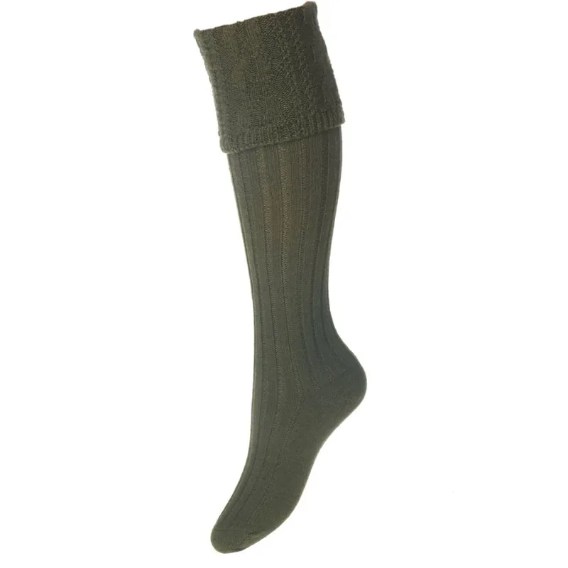 House of Cheviot Lady Glenmore Socks Spruce