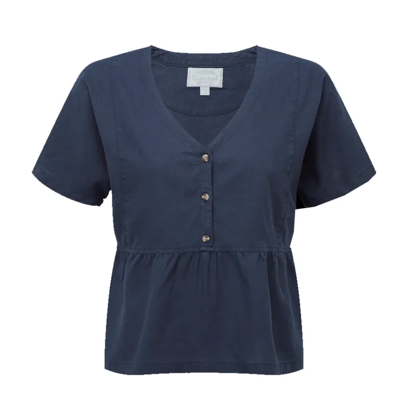 Schoffel Lavenham Linen Top Dark Blueberry