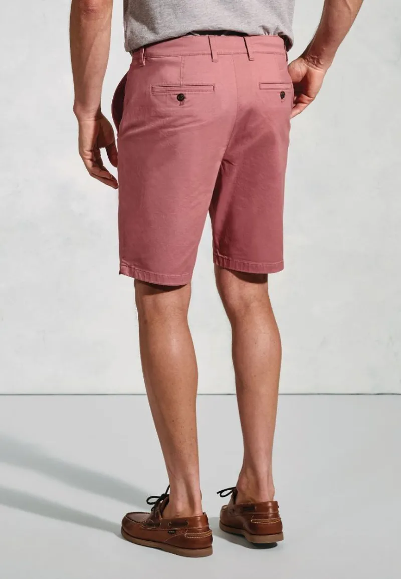Brook Taverner Leo Rose Stretch Cotton Chino Shorts-1