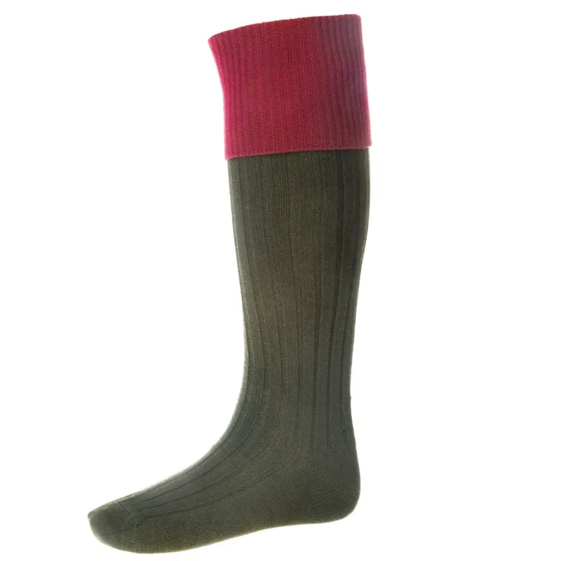 House of Cheviot Classic Lomond Socks Spruce Brick