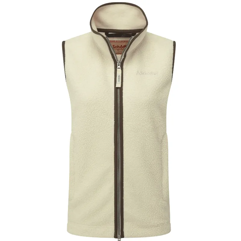 Schoffel Lyndon Retro Fleece Gilet Ecru