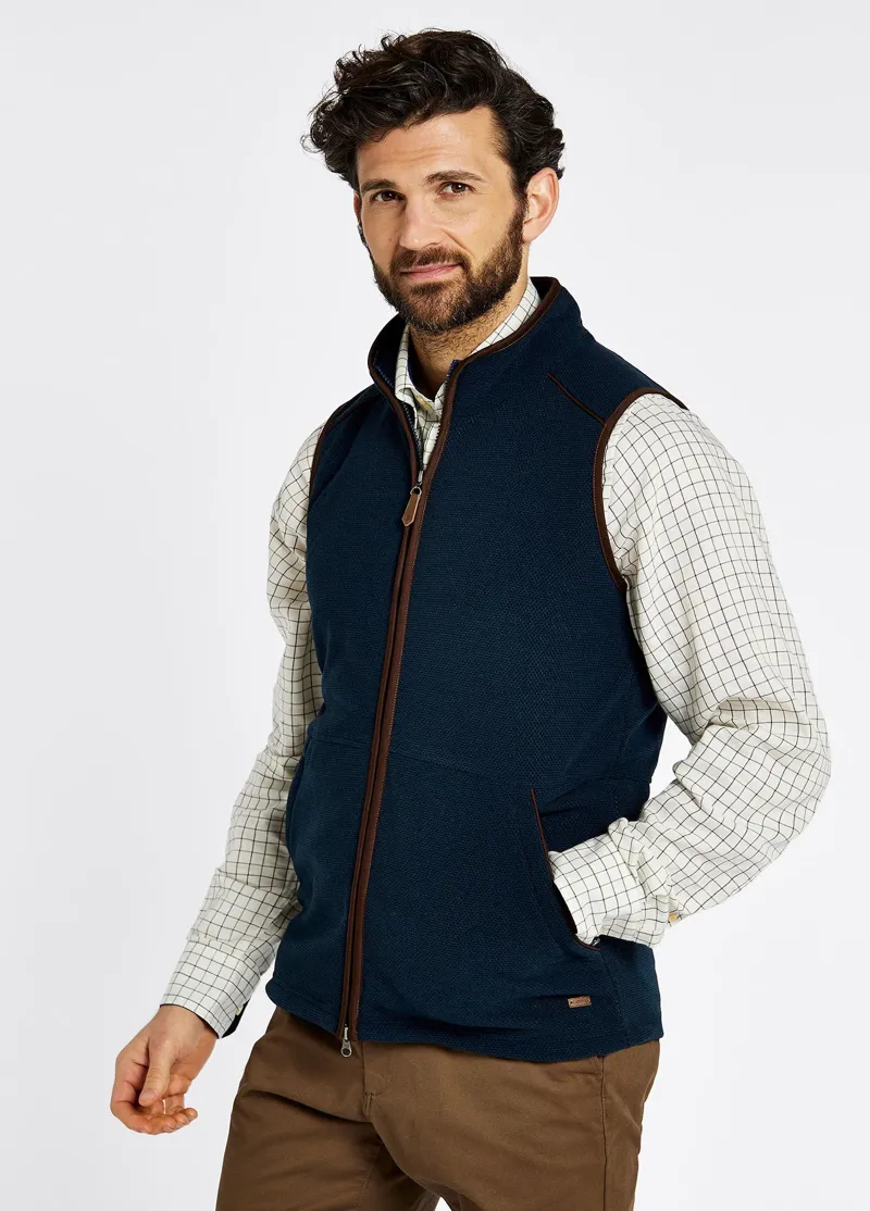 Dubarry Lifford Fleece Gilet Navy-1