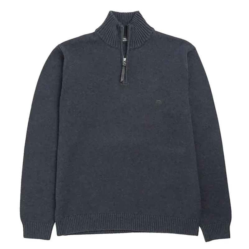 Rodd and Gunn Merrick Bay Quarter Zip Knit Jumper Ink