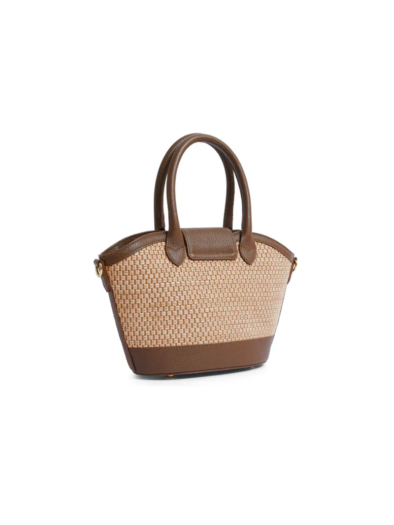 Fairfax and Favor Mini Windsor Basket Bag Tan Leather-2
