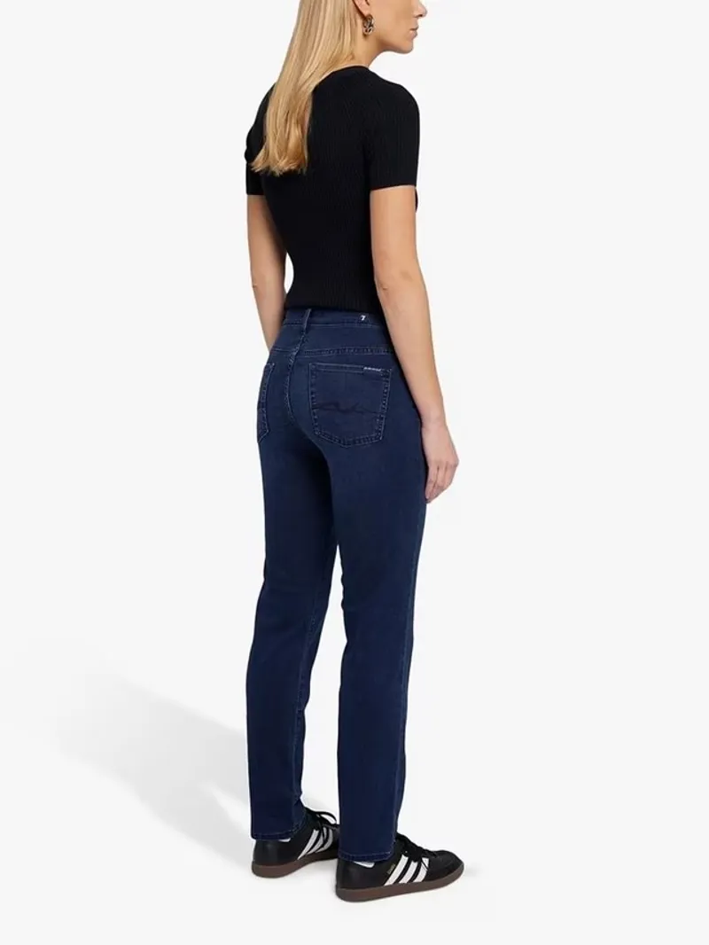 7 For All Mankind Roxanne Bair Park Avenue Dark Blue Jeans-4