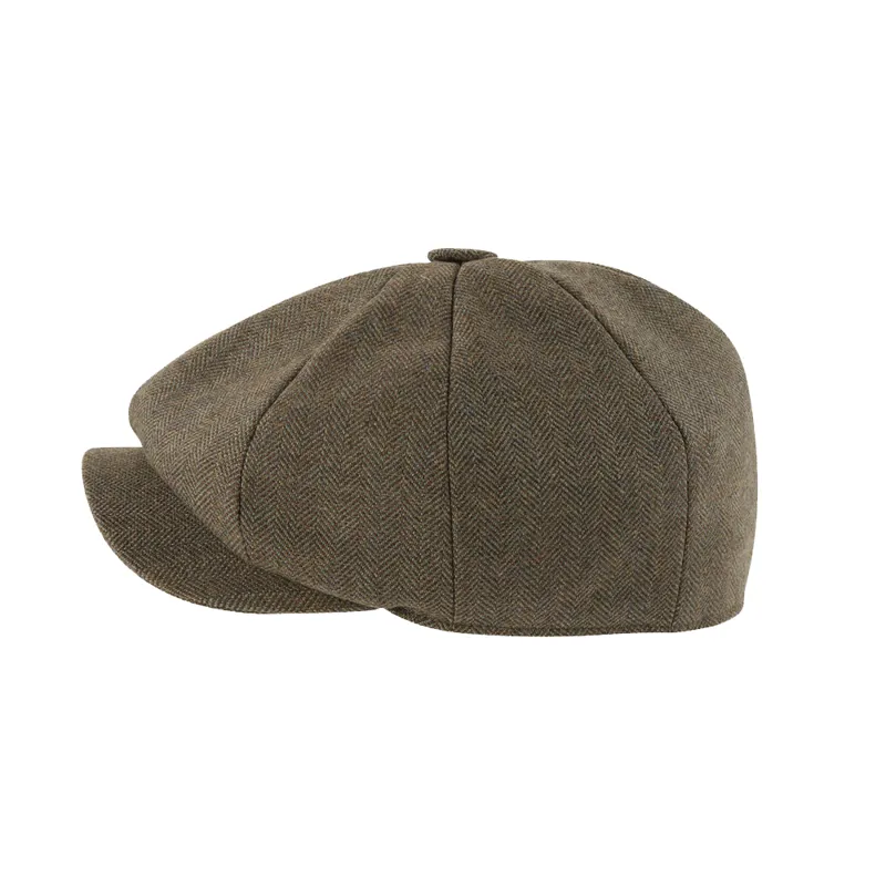 Schoffel Newsboy Tweed Cap Loden Green 