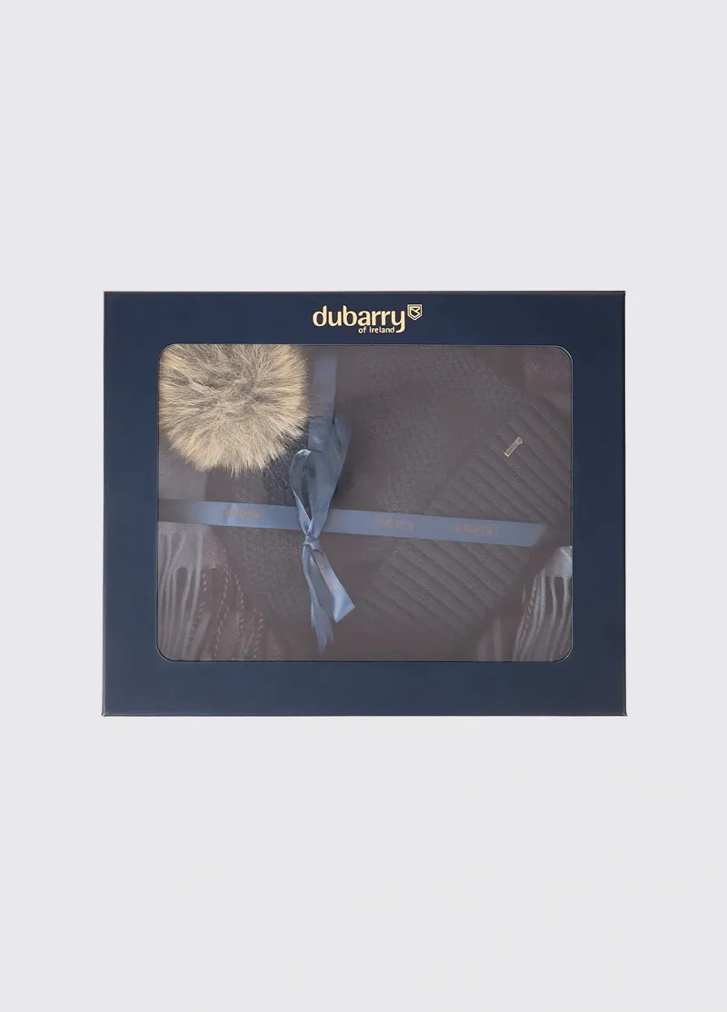 Newbawn Hat And Scarf Gift Set Navy-5