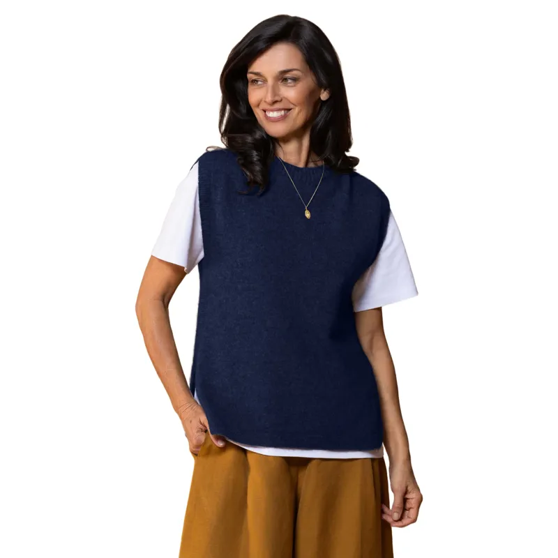 Noble Wilde Womens Kowhai Vest in Maritime