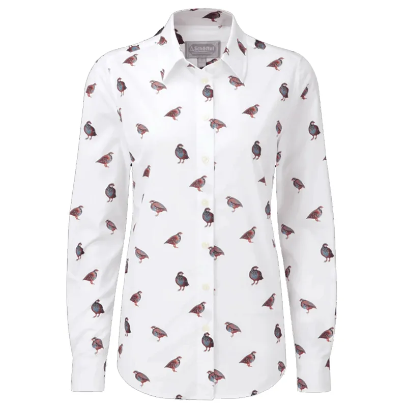 Schoffel Norfolk Shirt French Partridge Print