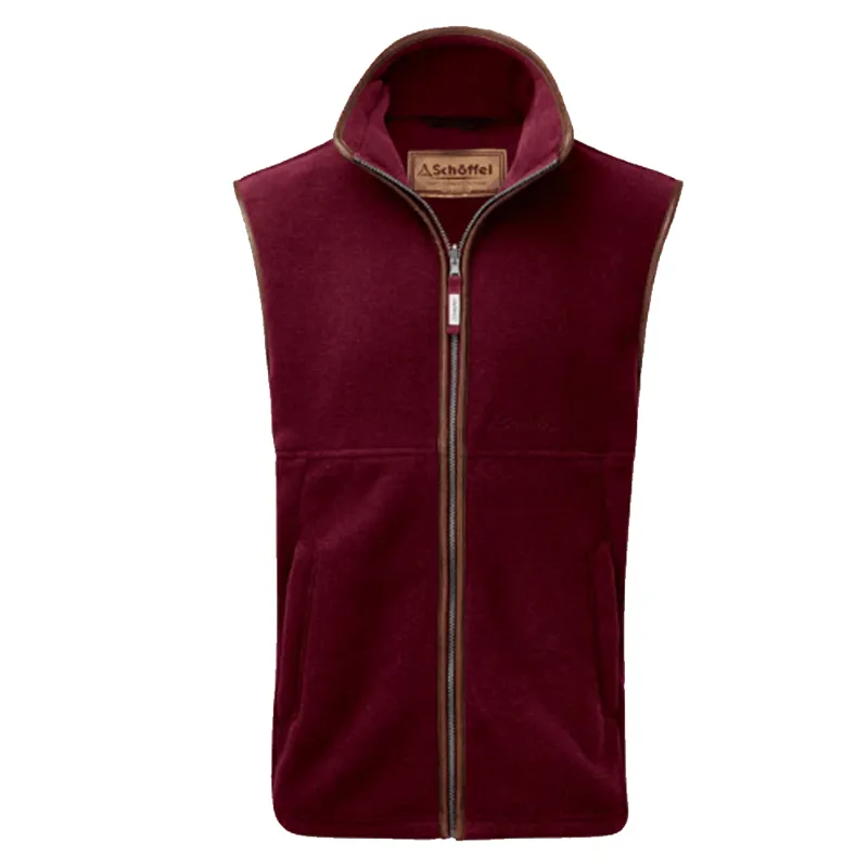 Schoffel Oakham Fleece Gilet Claret