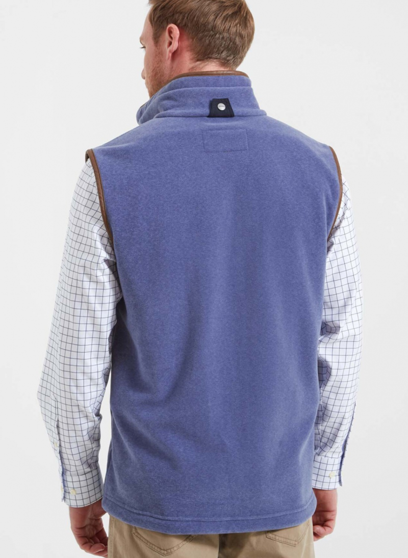 Schoffel Oakham Fleece Gilet Stone Blue-3